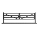 20ft Farm Metal Driveway Gate with Diagonal Tubes