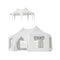 [20X15FT] Extra Large Heavy-Duty Outdoor Waterproof Party, Wedding Tent With Steel Frame (SAK07645)