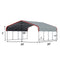 20x20 ft Heavy Duty Metal Garage Carport