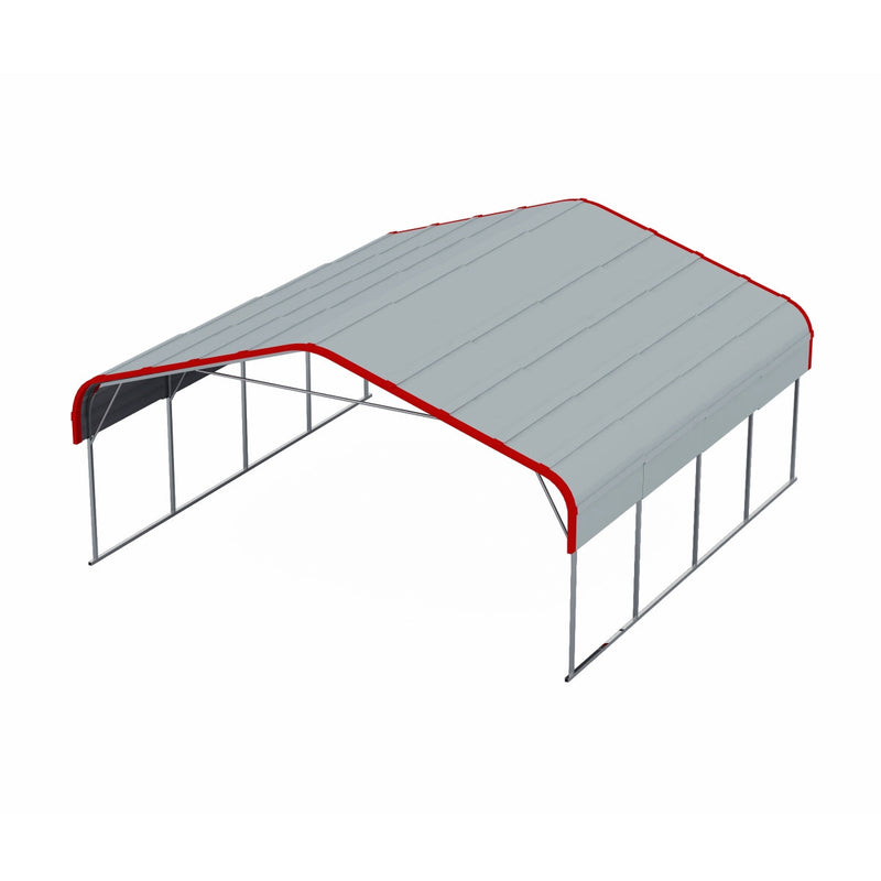 20x20 ft Heavy Duty Metal Garage Carport