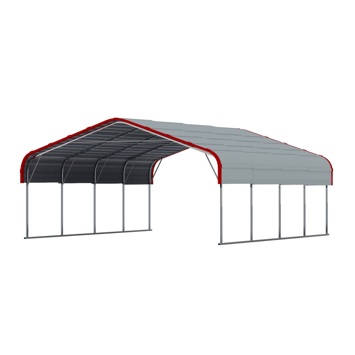 20x20 ft Heavy Duty Metal Garage Carport