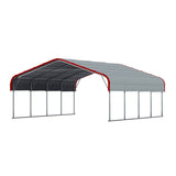 20x20 ft Heavy Duty Metal Garage Carport