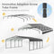 [20x20FT] Heavy Duty Extra Large 2 Car Metal Carport Kit For Cars, Boats, And Trucks (SAK46135)