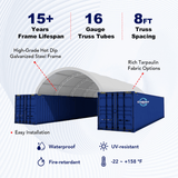 20'x40' Double Truss Container Shelter