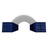 Fortified 20'x40' Double Truss Container Shelter