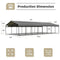 [20x40FT] Extra Large Heavy Duty Four Car Outdoor Metal Carport Canopy For Trucks, Boats And SUVs (SAK29713)