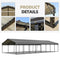 [20x40FT] Extra Large Heavy Duty Four Car Outdoor Metal Carport Canopy For Trucks, Boats And SUVs (SAK29713)