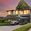 [20x40FT] Extra Large Heavy Duty Four Car Outdoor Metal Carport Canopy For Trucks, Boats And SUVs (SAK29713)