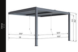 Hansø Aluminum Pergola Kit