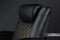 Valencia 2025 New Oslo Ultimate Luxury Leather Home Theater Seating Row of 2, Onyx with Gold Stitching