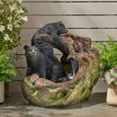 22" Weather Resistant Outdoor Floor Fountain With LED Lights (SAK77651)