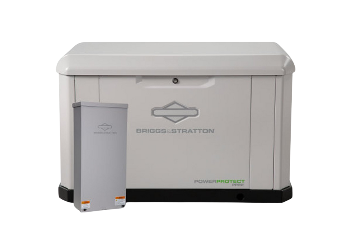 Briggs & Stratton 040782 Power Protect 22kW Standby Generator LP/NG with Dual 200 Amp Automatic Transfer Switch and Symphony Power Management New