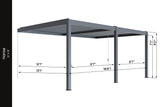 Hansø Aluminum Pergola Kit
