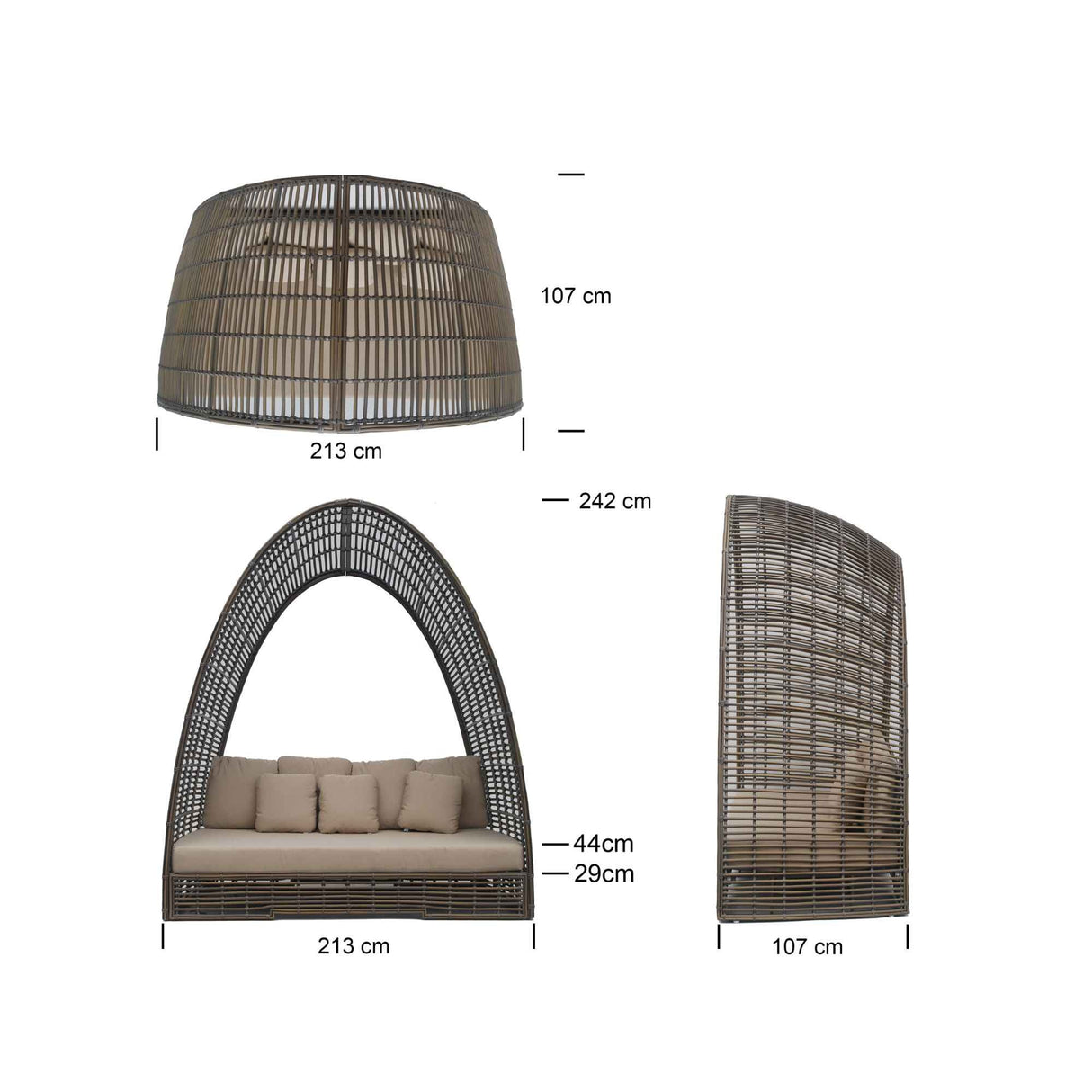 Ruby Daybed with Sunbrella Cushion