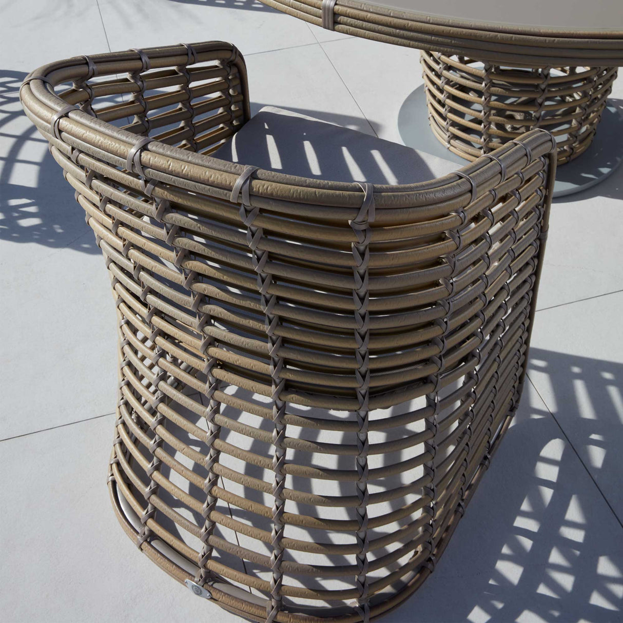 Ruby Dining Armchair with Sunbrella Cushion