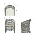 Ruby Dining Armchair with Sunbrella Cushion