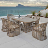 Ruby 7-Piece Dining Set with Sunbrella Cushions