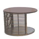 Ruby Auxiliary Table with Glass