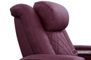 Valencia 2025 New Tuscany Ultimate Luxury Leather Home Theater Seating Row of 2, Onyx