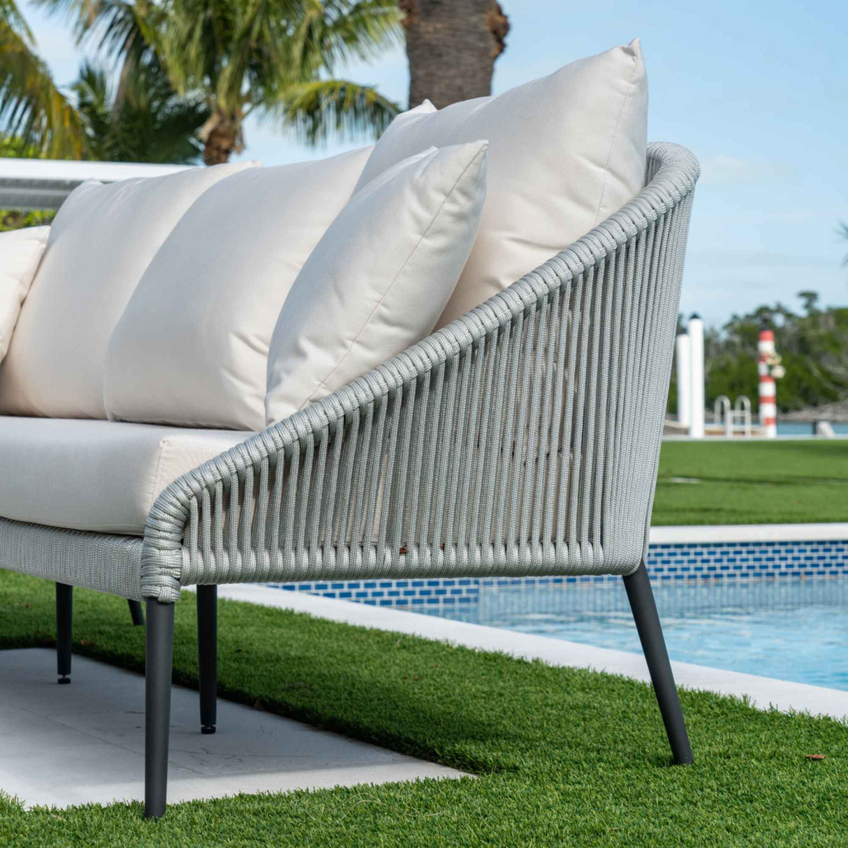 Rodona Sofa with Sunbrella Cushion