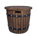 25" Round 40K BTU Liquid Propance Concrete Fire Pit (SAK88764)
