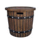 25" Round 40K BTU Liquid Propance Concrete Fire Pit (SAK88764)