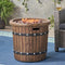 25" Round 40K BTU Liquid Propance Concrete Fire Pit (SAK88764)