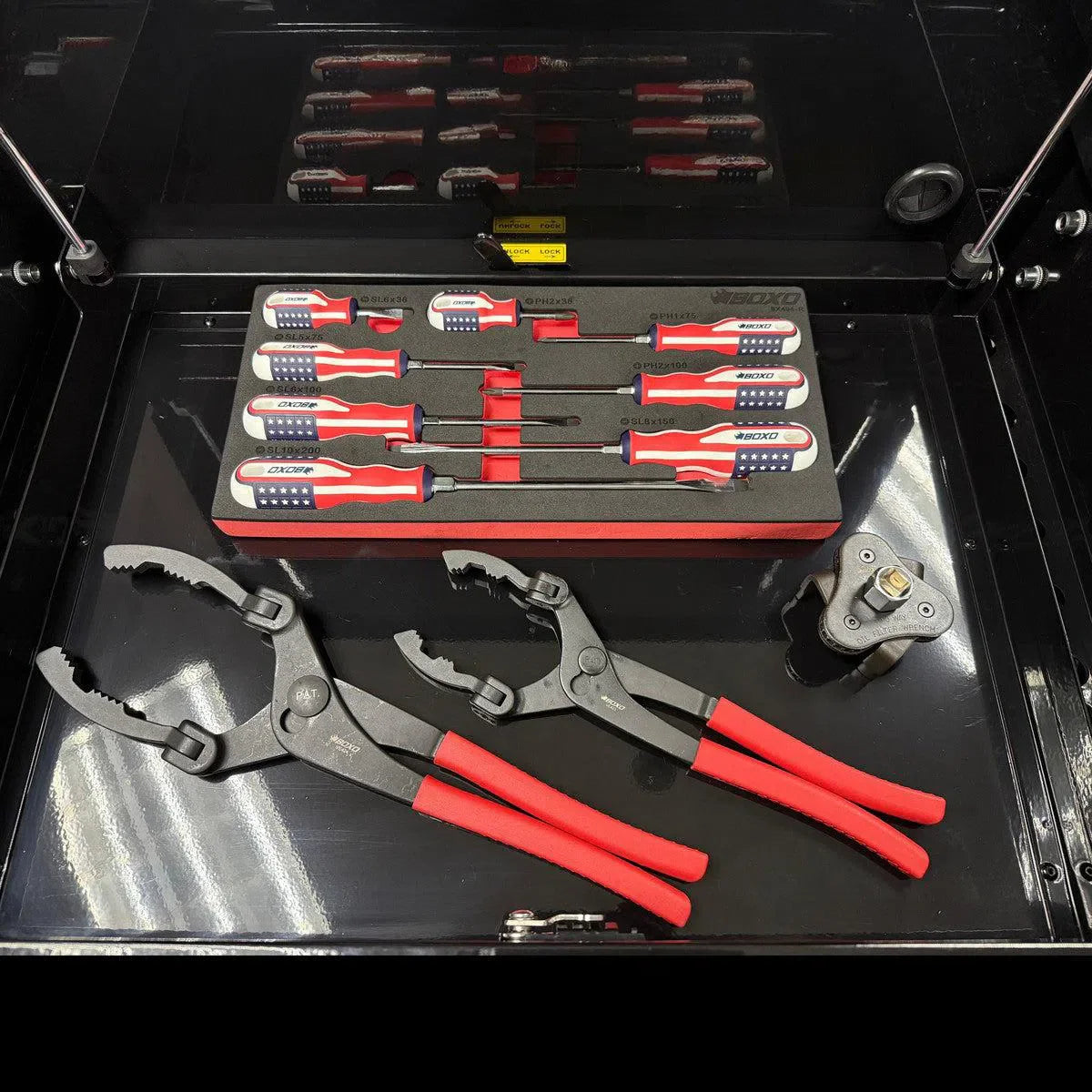 Pro Series | 28" 3-Drawer Flip-Top Service Cart with Quick Service Master Tool Set