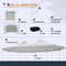 [29X21FT] Extra Large Heavy-Duty Outdoor Waterproof Party, Wedding Tent With Steel Frame (SAK53821)