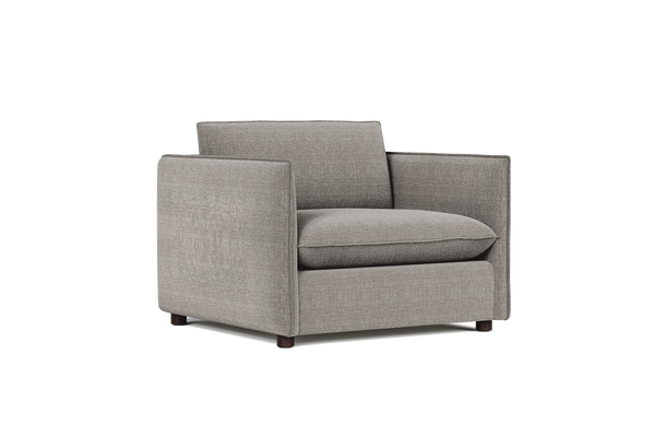 Valencia Katherine Performance Fabric Accent Chair, Charcoal Grey