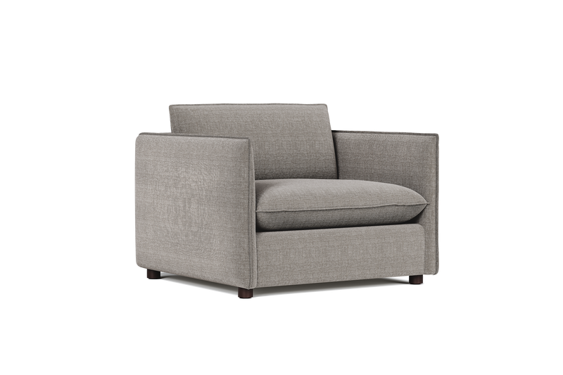Valencia Katherine Performance Fabric Accent Chair, Charcoal Grey