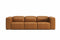 Valencia Eden Top Grain Leather Three Seater Dual Recliner Sofa, Cognac