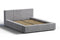 Valencia Luisa Fabric King Bed Frame, Grey