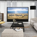 VIVIDSTORM S White Cinema Motorized Tension Floor Rising Projector screen– Classic Version
