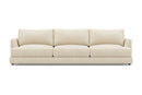Valencia Serena Leather Three Seats Sectional Sofa, Beige