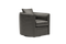 Valencia Riley Leather Swivel Accent Chair, Black