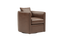 Valencia Riley Leather Swivel Accent Chair, Brown Color