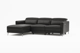 Andria Leather Reclining Sectional Sofa