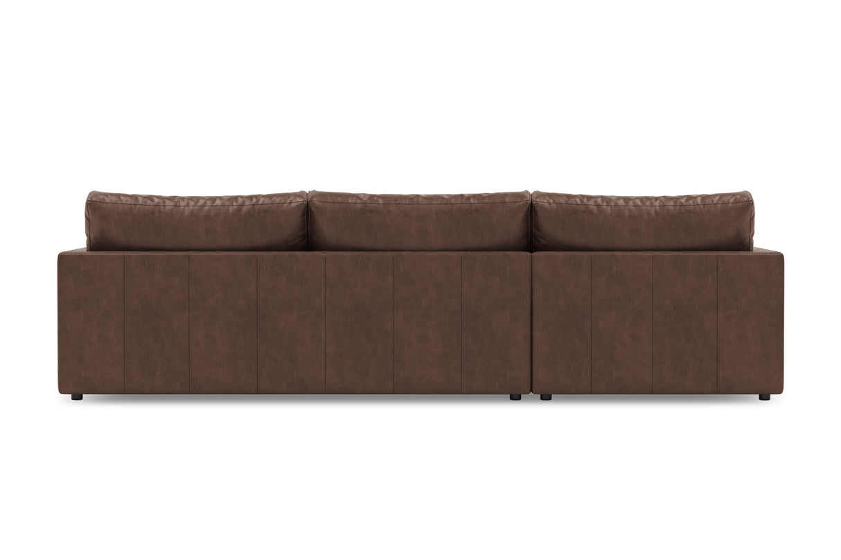 Serena Leather Sectional Sofa