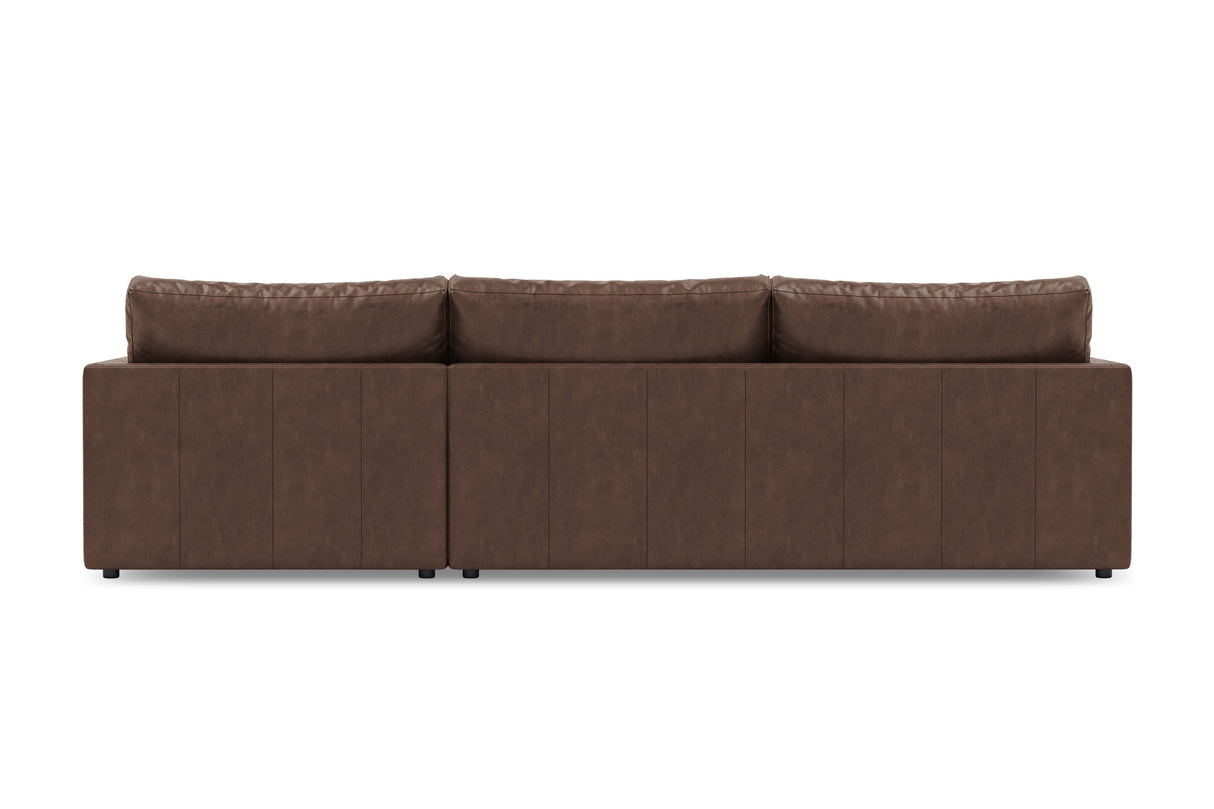 Serena Leather Sectional Sofa