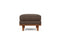 Valencia Artisan Top Grain Leather Ottoman, Chocolate