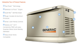 Generac Standby Generator, 24kW | WiFi Enabled