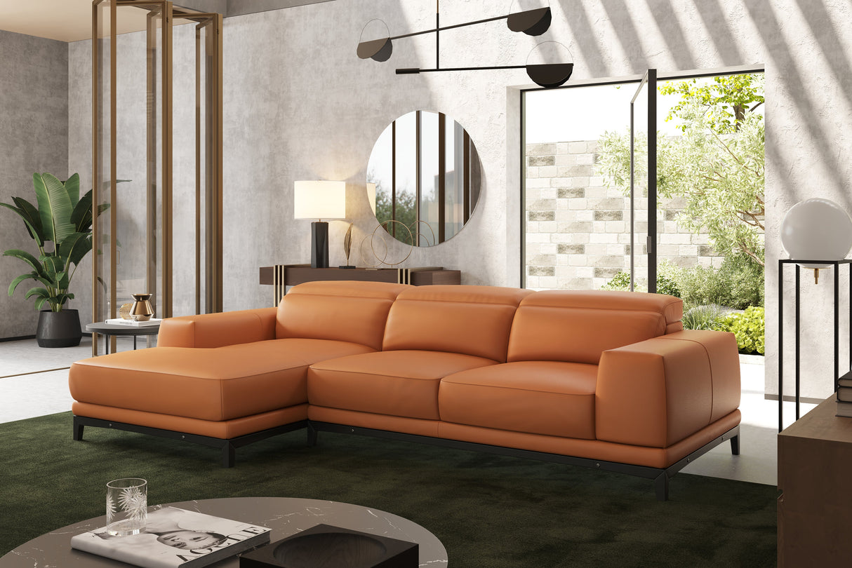 Valletta Leather Sectional Sofa