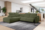 Octavia Fabric Reclining Corner Sectional Cloud Sofa