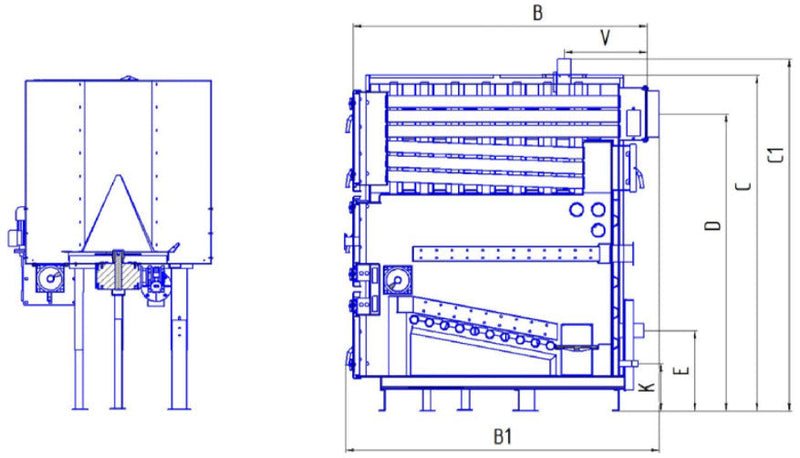 BIO DUO 1000, Woodchip Boiler 3400K BTU