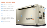 Generac Standby Generator, 14kW | WiFi Enabled, Guardian Series