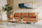 Valencia Varese Top Grain Leather Three Seats Sofa, Cognac