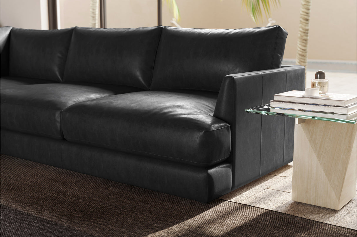 Serena Leather Sectional Sofa