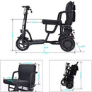 EZG 3-Wheel Electric Heavy Duty Lightweight Powered Mobility Scooter For Adults, 280LBS (SAK47361)