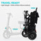 EZG 3-Wheel Electric Heavy Duty Lightweight Powered Mobility Scooter For Adults, 280LBS (SAK47361)